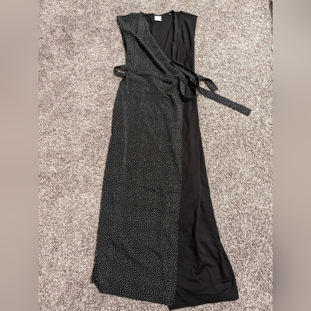 Cabo Disco Dress Wrap Mix Print Polka Dot Size Xs
